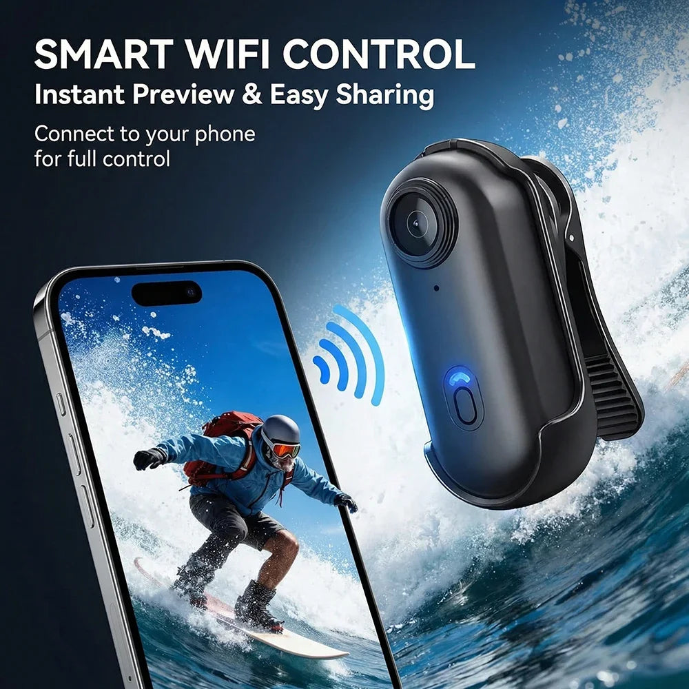 Mini Camara de acción Wifi 4K / 1080p